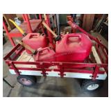 Wagon and gas cans