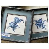 2 Ceramic Tile Paintings by Ruth Schroeder