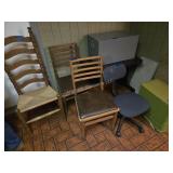 Chairs and other items