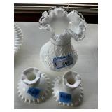 3 Fenton Glass Items