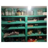 Contents of shelves - jars