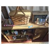 Cabinet and contents