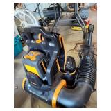 Poulan cordless backpack blower with charger