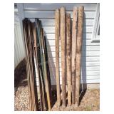 Steel and wood posts