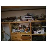 Contents of wall, crafting items