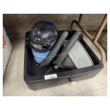 Oil pan, vacuum and funnel