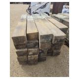Pallet of 6x8 post, assorted lengths
