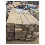 Pallet of wood logs 6x8, varying lenghts