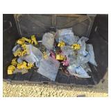 Tote of electric fence items