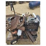 Pallet of assorted metal