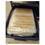 Tote of plastic storage bags