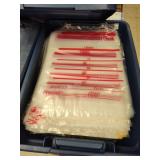 Tote of plastic storage bags