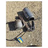 Oil cans and grease gun