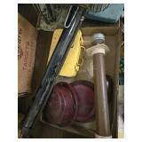 Brake lights, gauge, first aid kit