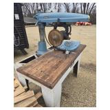 DeWalt saw and metal bench