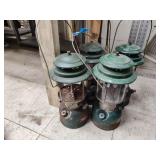 4 Coleman oil lanterns