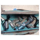 3 cordless Makita drills and flashlight