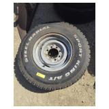 Tire with rim, LT235/85R16