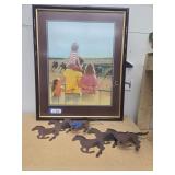 Picture and horse wall mounts