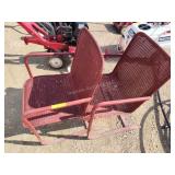 2 wicker lawn chairs