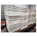 12 plastic crates