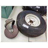 8in trailer wheel and metal caster