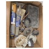 Assorted drill bits and other items