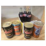 Old beer and Coca Cola bottles