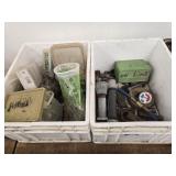 2 totes assorted hardware