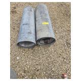 2 rolls galvanized metal