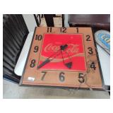 Coca Cola plastic clock 36' - damaged