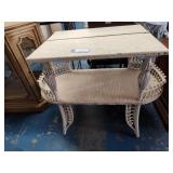 Wicker table 34' w x 26' t