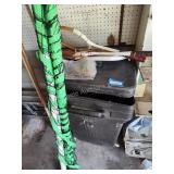 Net, rackets, can with sports item