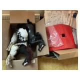 2 Boxes Horses & Breyer Barn