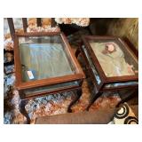 2 Tables With Hinged Tops for Display As-Is