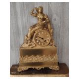 CW art deco shelf clock with shelf