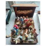 Ceramic nativity set