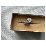 2 Rings Wedding Set marked 14 K