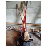 Brooms and dustpans