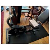 Marcy recumbent exercise bike and mat