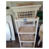 Plastic shelf and hampers