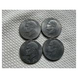 4 Bicentennial Dollar Coins