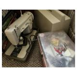 2 Items - Sewing Machine & Notions