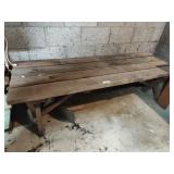 Wood bench 70"x24"