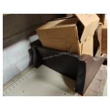 Wood shelves, towel bars, and other