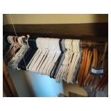 Hangers in closet