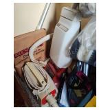 2 vacuums, dust mop and other