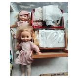 2 Mandy dolls, clothes patterns and doll clothes