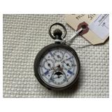 Antique Moon Phase Pocket Watch