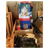 Two Boxes Christmas Decor - Village Items